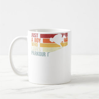 Mug Juste un garçon qui aime le parkour. Parkour de co