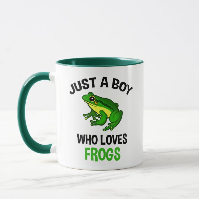 Mug Juste un garçon qui aime les grenouilles (Gauche)