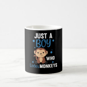 Mug Juste un garçon qui aime les singes Singes doux S