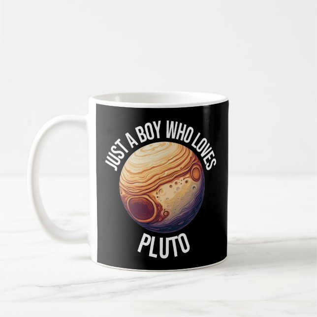 Mug Juste un garçon qui aime Pluton (Gauche)