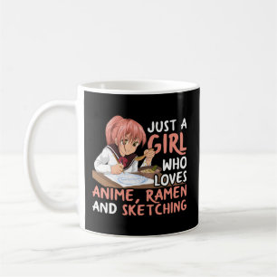 Mug Juste Un Qui Aime Le Ramen Anime Et Dessiner Le Ja
