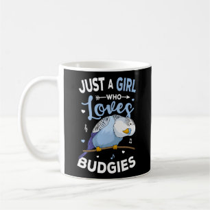 Mug Juste un qui aime les Budgies Blue Parakeet Budger