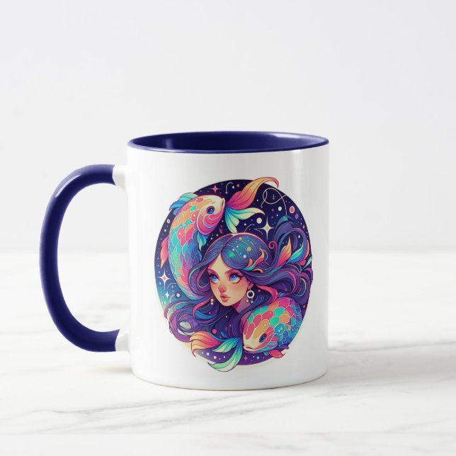 Mug Juste une fille de pisces | Horoscope (Gauche)