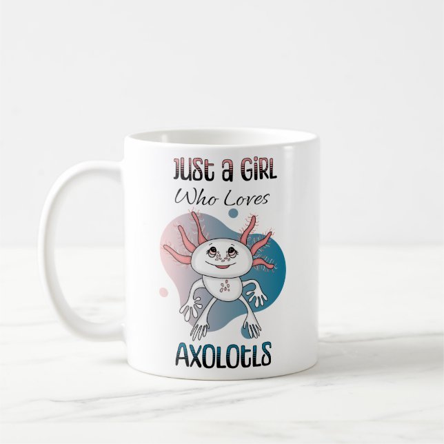 Mug Juste une fille qui aime Axolotls (Gauche)
