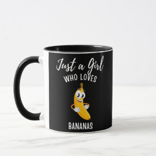 Mug Juste une fille qui aime Bananes vêtement banane