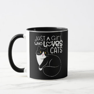 Mug Juste une fille qui aime chats fou chat femme chat