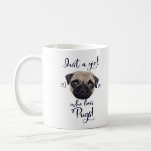 Mug Juste une fille qui aime des carlins
