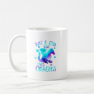 Mug Juste une fille qui aime Dragons Galaxy Space Drag