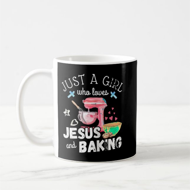 Mug Juste Une Fille Qui Aime Jésus Et La Cuisson - Drô (Gauche)