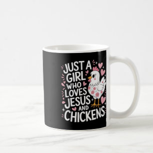 Mug Juste Une Fille Qui Aime Jésus Et Les Poules Chrét