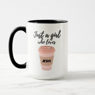 Mug Juste une fille qui aime Jésus Mug/Café/Tea Cup
