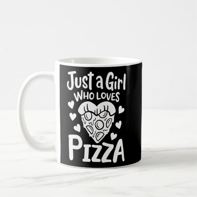 Mug Juste une fille qui aime la pizza (Gauche)