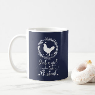 Mug Juste une fille qui aime la silhouette de poulets