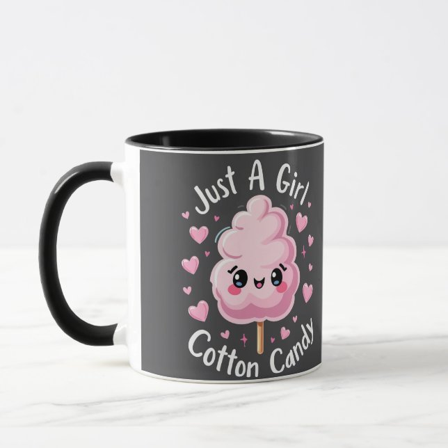 Mug Juste une fille qui aime le bonbon de coton (Gauche)