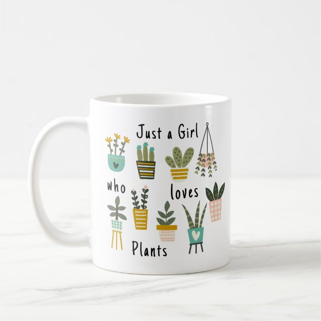 Mug Juste une fille qui aime le botaniste Plante (Gauche)