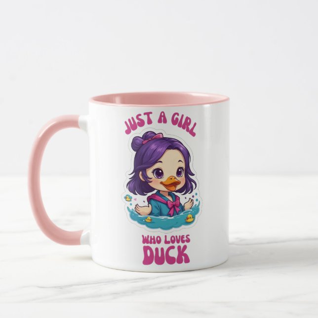 Mug Juste Une Fille Qui Aime Le Canard (Gauche)