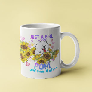 Mug Juste une fille qui aime le floral de tournesol de