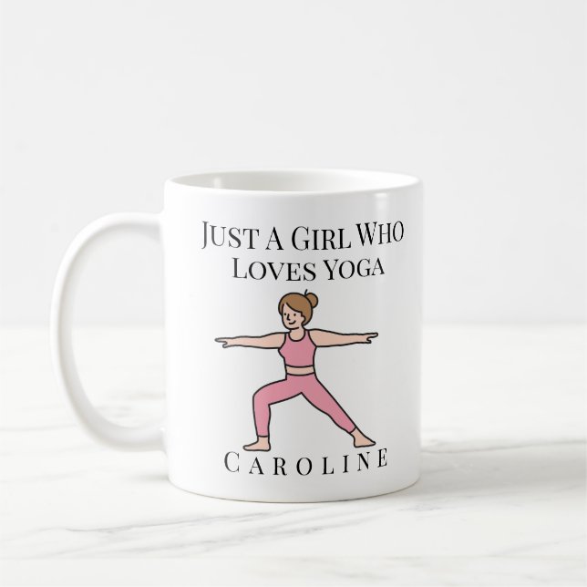 Mug Juste Une Fille Qui Aime Le Yoga (Gauche)