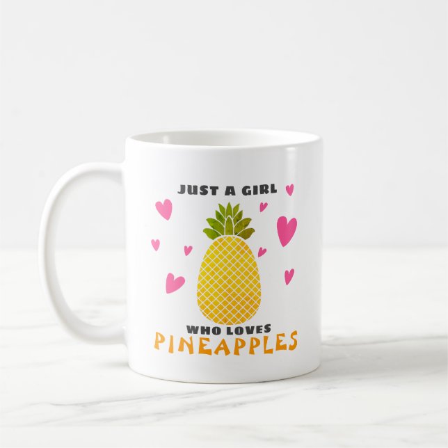 Mug Juste une fille qui aime les ananas (Gauche)