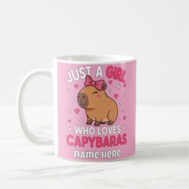 Mug Juste une fille qui aime les Capybaras (Gauche)