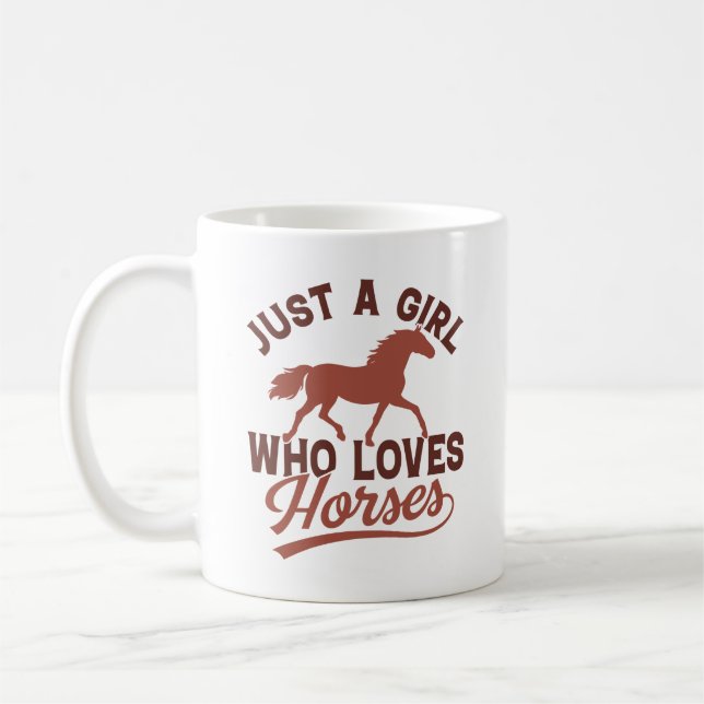 Mug Juste Une Fille Qui Aime Les Chevaux (Gauche)
