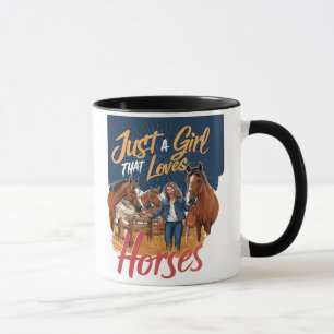 Mug Juste une fille qui aime les chevaux(1)