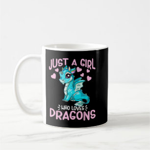 Mug Juste Une Fille Qui Aime Les Dragons Mignonne Anim