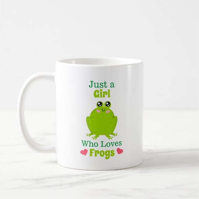 Mug Juste Une Fille Qui Aime Les Grenouilles (Gauche)