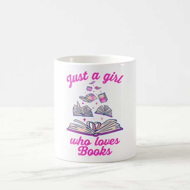 Mug juste une fille qui aime les livres (Centre)
