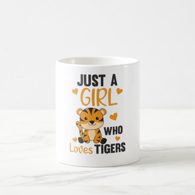 Mug Juste une fille qui aime les tigres doux animaux t (Centre)