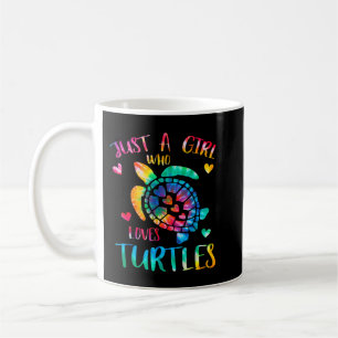 Mug Juste une fille qui aime les tortues Tie Dye Turtl