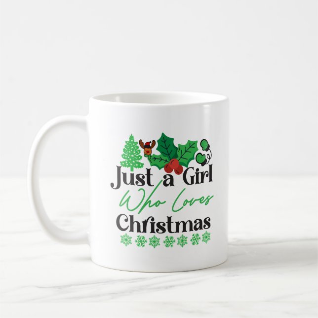Mug Juste une fille qui aime Noël (Gauche)