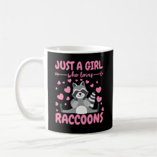 Mug Juste une fille qui aime Raccoon Lover Trash Panda