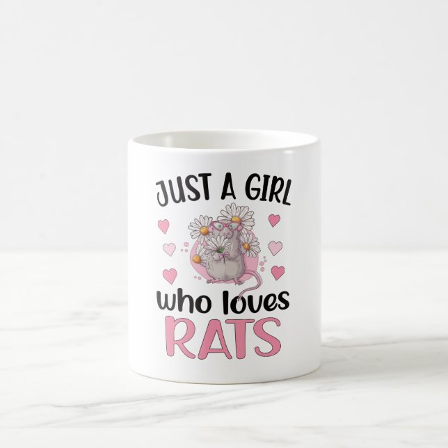 Mug Juste Une Fille Qui Aime Rats Rat Maman Cadeau Rat (Centre)