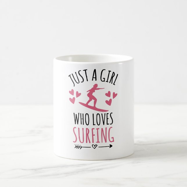 Mug Juste Une Fille Qui Aime Surfer| Cadeau de surfer  (Centre)