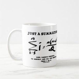 Mug Juste Une Synthèse Math Equation Carl Gauss Formul