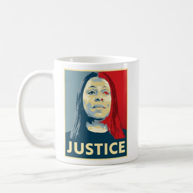 Mug JUSTICE : Letitia James (Gauche)