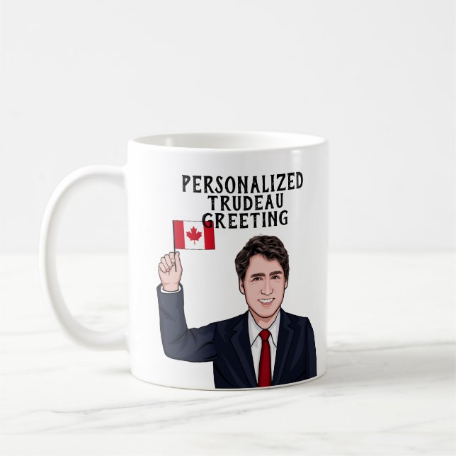 MUG JUSTIN TRUDEAU PERSONNALISÉ (Gauche)