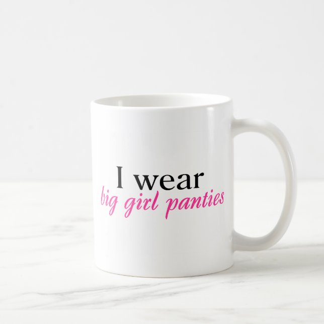 Mug J'utilise de grandes culottes de fille (Droite)