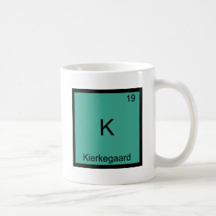Mug K - Pièce en t drôle de symbole d'élément de