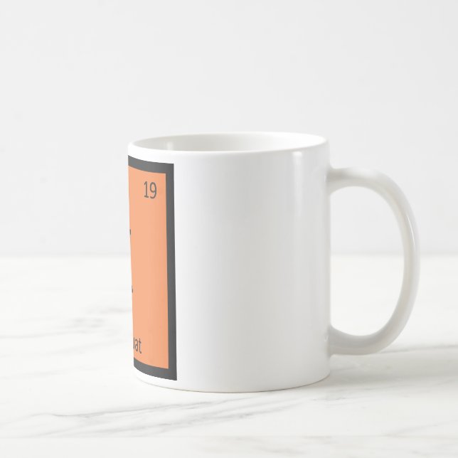 Mug K - Symbole de Tableau périodique de chimie de (Droite)
