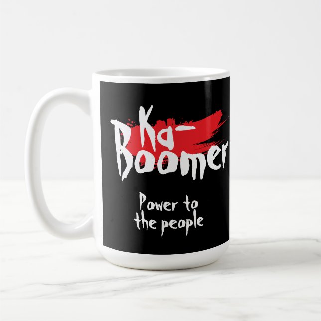 Mug Ka- boomer fun one word minimalist cool trendy (Gauche)