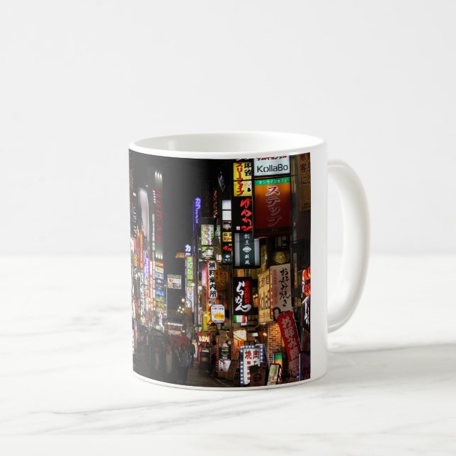 Mug Kabukichō Tokyo Neons par nuit (Devant droit)