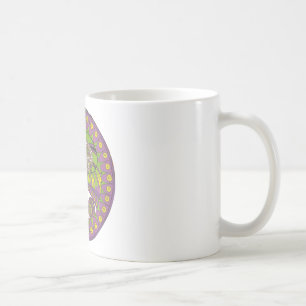 Mug Kaleidoscope africain violet et jaune traditionnel