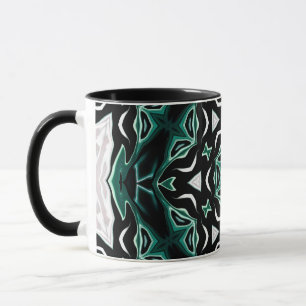 Mug kaléidoscope marocain-africain motif sombre