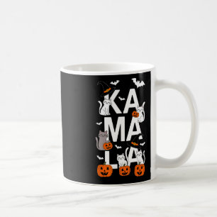 Mug Kamala Halloween Chat Citrouille sorcière Casquett