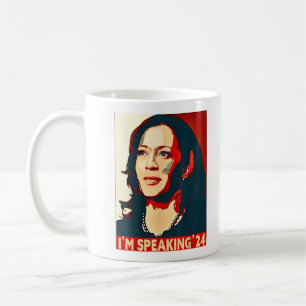 Mug Kamala Harris 2024 Drôle Je parle24