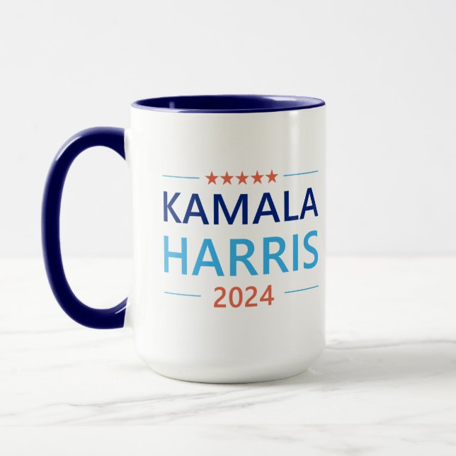 Mug Kamala Harris 2024 pour le président (Gauche)