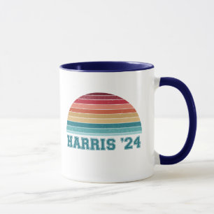 Mug Kamala Harris 2024 Retro Sunset Vintage