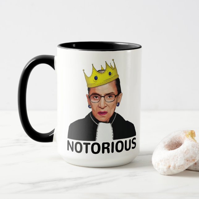 Mug Kamala Harris, célèbre par RBG, je parle (Avec donut)